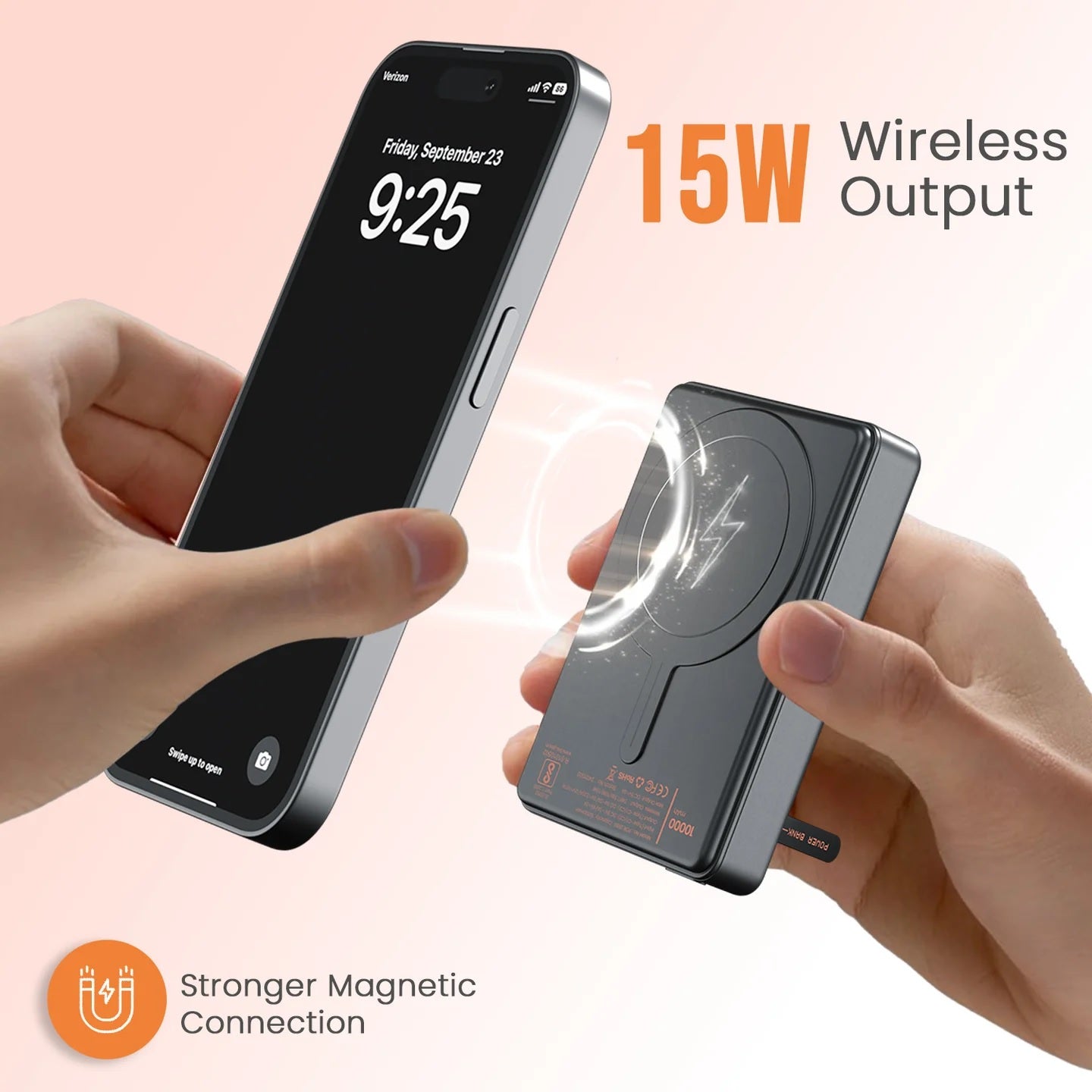 15W Wireless Charging | 20W Max Wired Output | MagSafe Mobile Stand | Bi-Directional Type C Dual Port