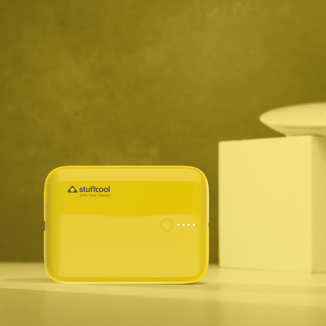 Stuffcool 10000mAh Palm Smallest QC PD 20W Type C Super Premium Mini Powerbank, Charges Any iPhone 50% in 30 mins