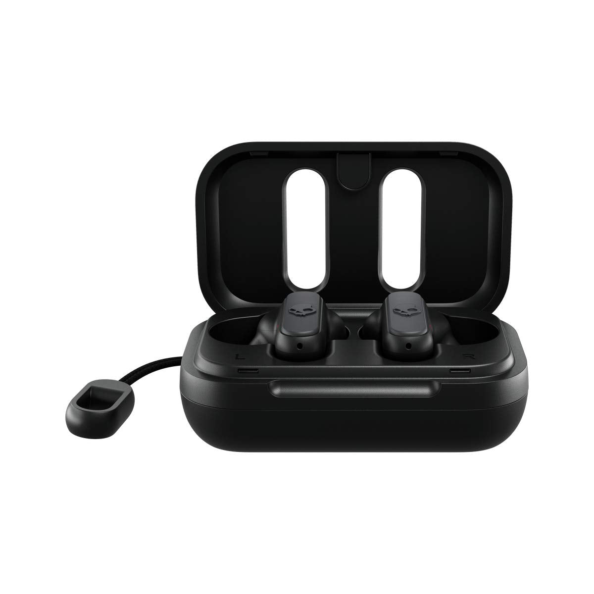 Skullcandy Dime True Wireless in-Ear Bluetooth Earbuds Compatible with iPhone and Android/Charging Case and Microphone/Great for Gym, Sports, and Gaming, IPX4 Water Dust Resistant - Black