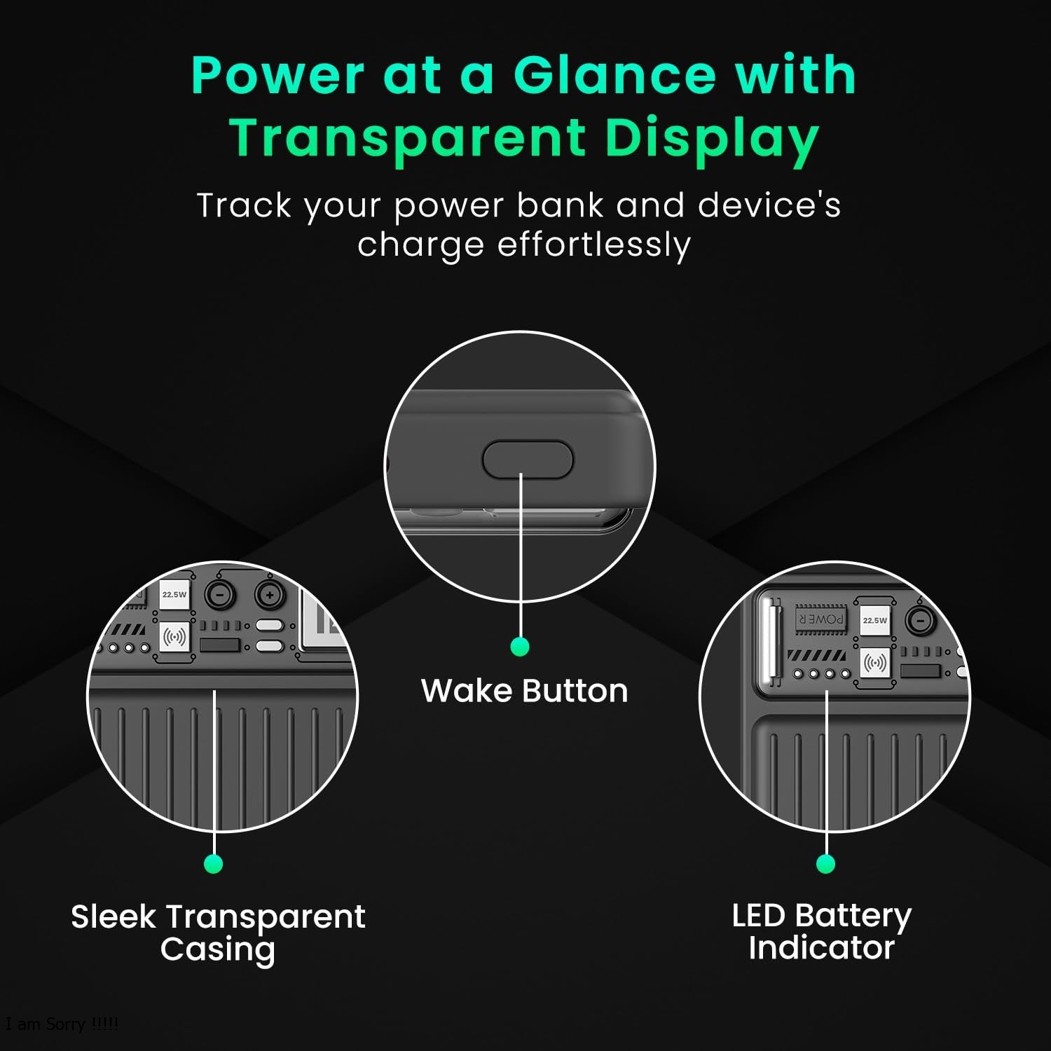 Portronics Luxcell Wireless Mini 10k 10000mAh 15W Magnetic Wireless Fast Charging Smallest Power Bank with 22.5 Wired Output Compatible with iPhone 12 & Above & Other QI Enabled Devices(Black)