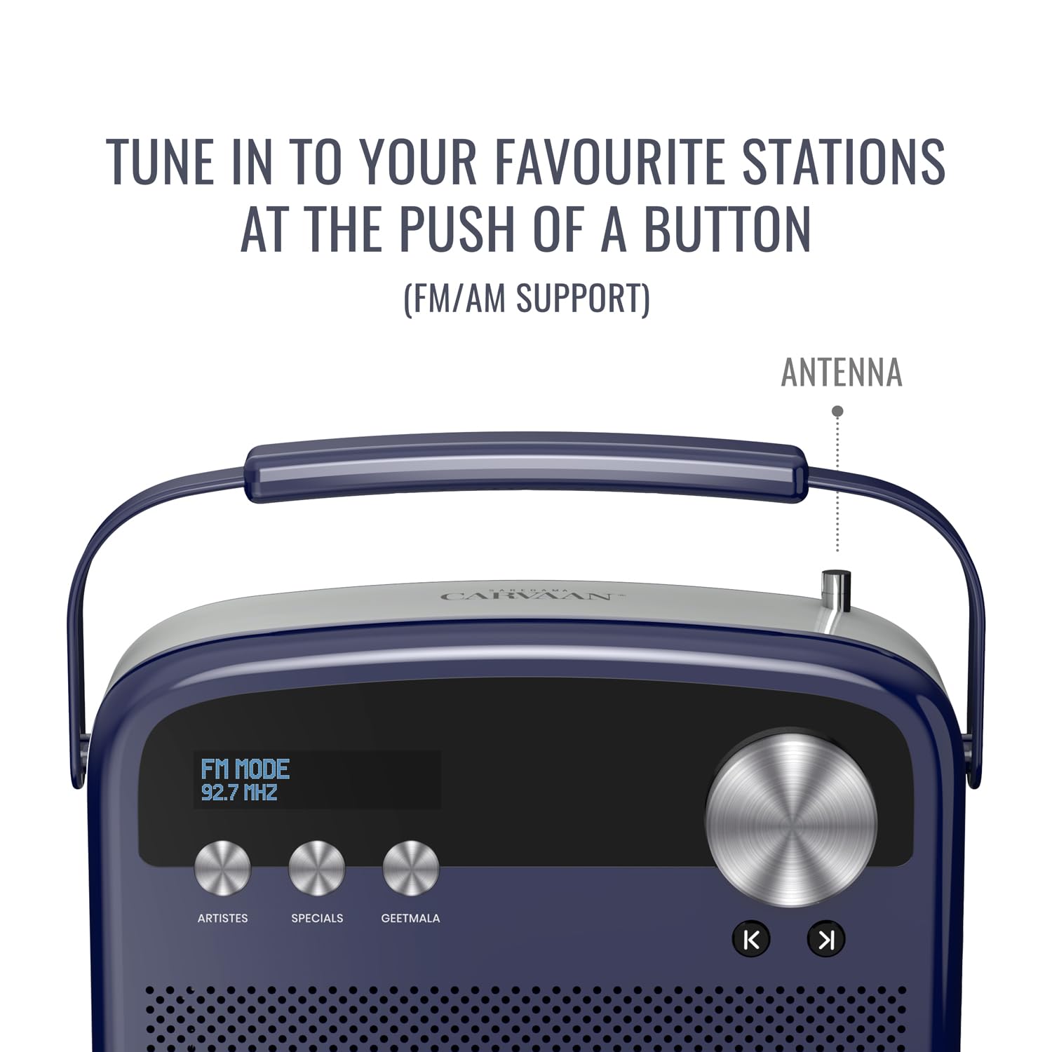Saregama Carvaan Lite Hindi - Portable Music Player with 3000 Pre-Loaded Evergreen Songs, FM/BT/AUX