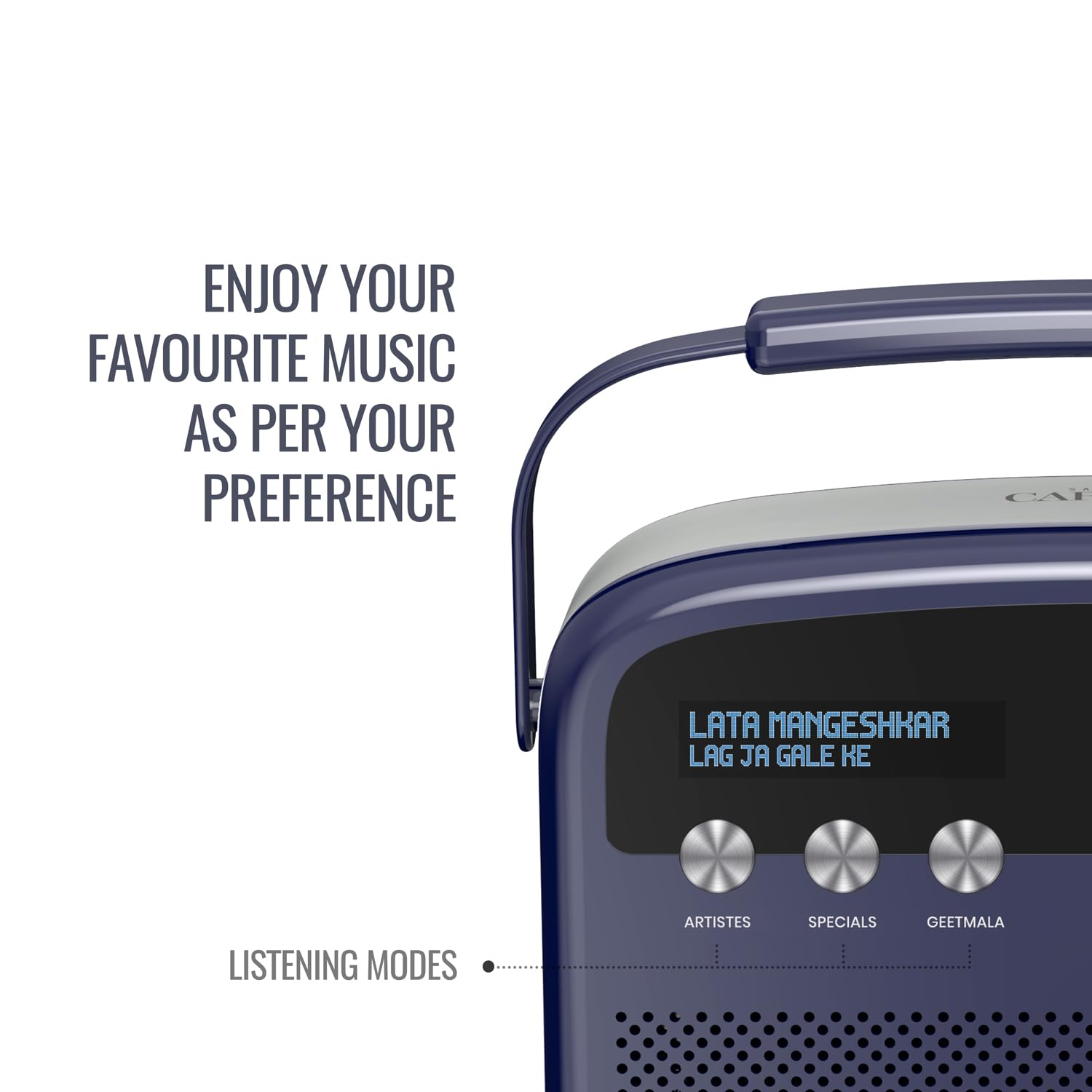 Saregama Carvaan Lite Hindi - Portable Music Player with 3000 Pre-Loaded Evergreen Songs, FM/BT/AUX