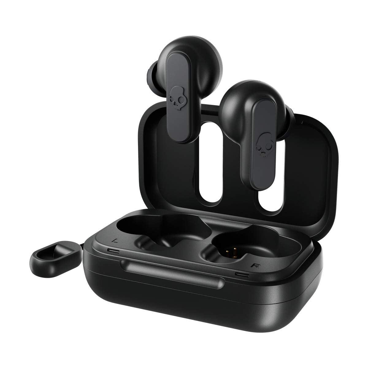 Skullcandy Dime True Wireless in-Ear Bluetooth Earbuds Compatible with iPhone and Android/Charging Case and Microphone/Great for Gym, Sports, and Gaming, IPX4 Water Dust Resistant - Black
