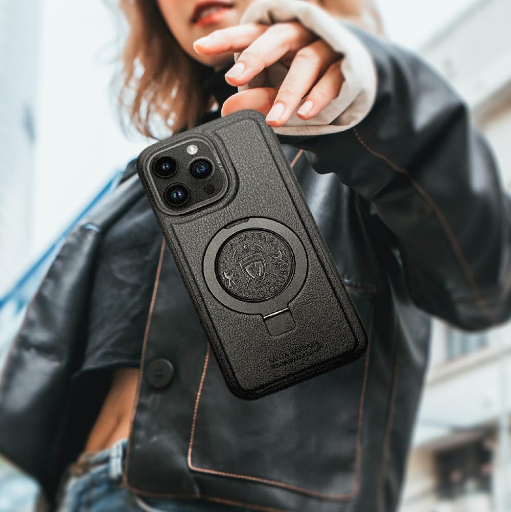 Premium Santa Barbara Primo Series, Litchi Peel Pattern X Frosted Metal Leather Case