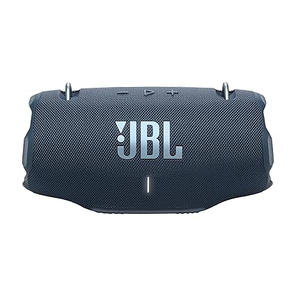 JBL Xtreme 4 Portable Bluetooth Speaker, ProSound with Powerful Bass Radiators, AI Sound Boost, Built-in Powerbank, Multispeaker Connection by Auracast, IP67, Replacable Battery, Fast Charging (Blue)