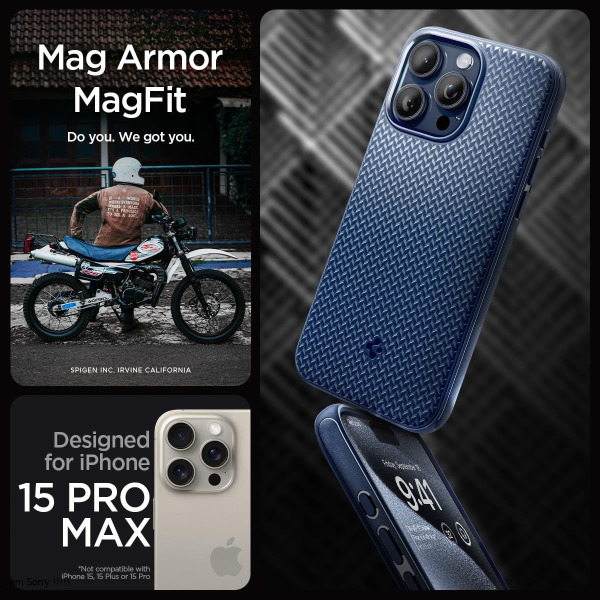 Spigen Mag Armor MagSafe Back Cover Case ( TPU + Poly Carbonate)