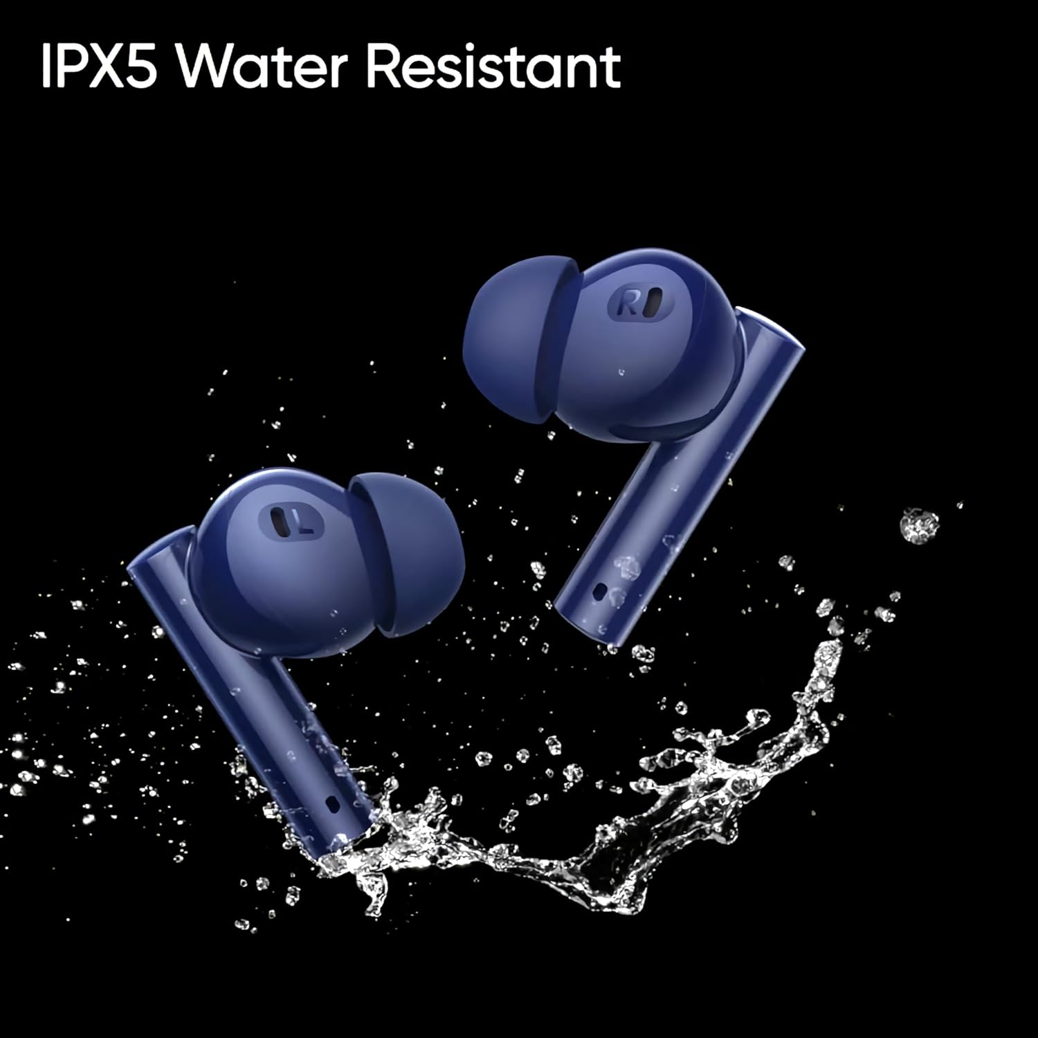 realme Buds Air 5 Truly Wireless in-Ear Earbuds with 50dB ANC, 12.4mm Mega Titanized Dynamic Bass Driver, Upto 38Hrs Battery with Fast Charging & 45ms Ultra-Low Latency for Gaming (Deep Sea Blue)