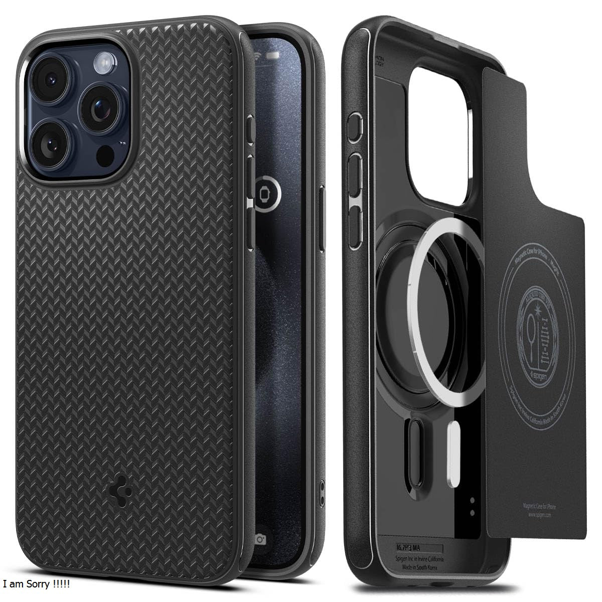Spigen Mag Armor MagSafe Back Cover Case ( TPU + Poly Carbonate)