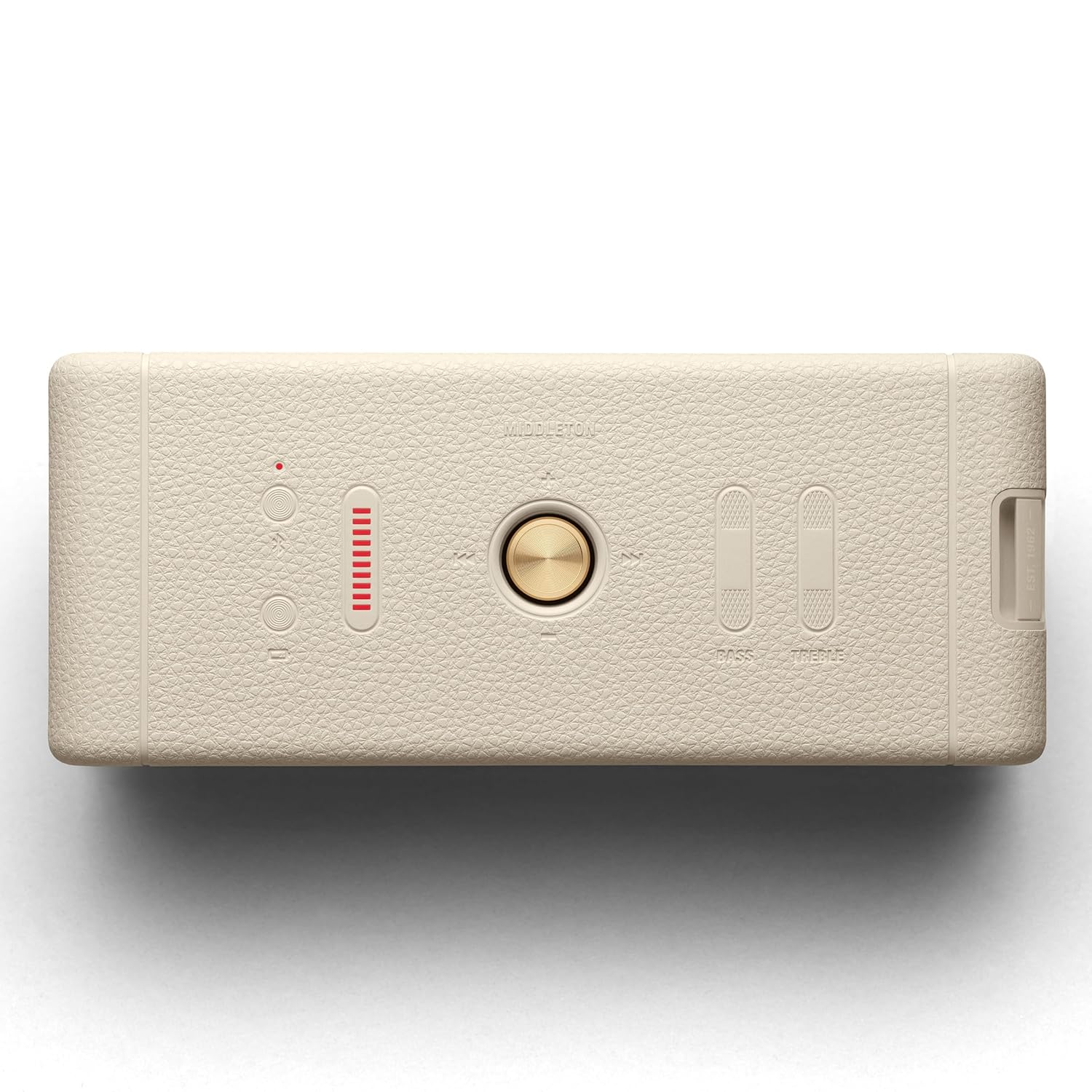 Marshall Middleton Portable Bluetooth Speaker with 20+ Hours of Portable Playtime, 360° Sound, Dust & Waterproof (IP67) - Cream