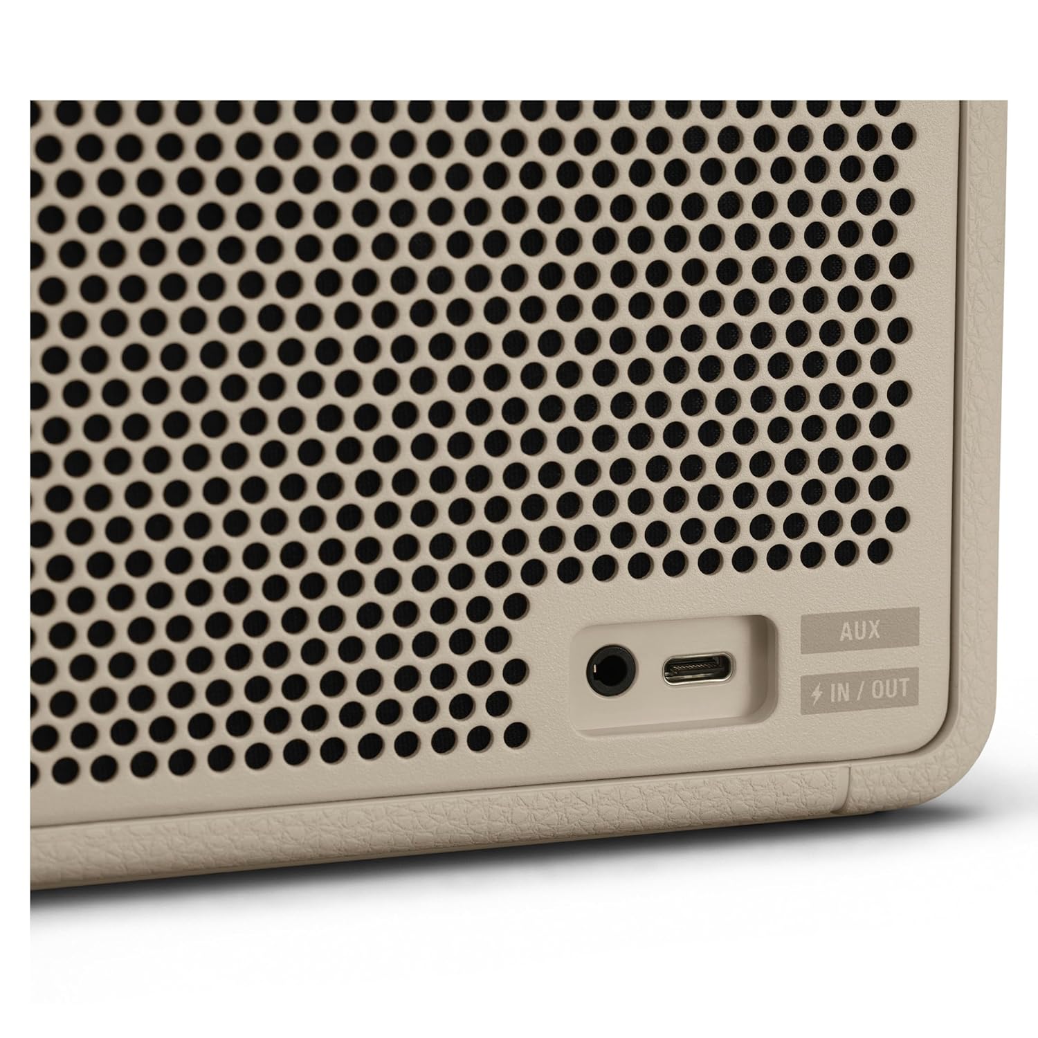 Marshall Middleton Portable Bluetooth Speaker with 20+ Hours of Portable Playtime, 360° Sound, Dust & Waterproof (IP67) - Cream