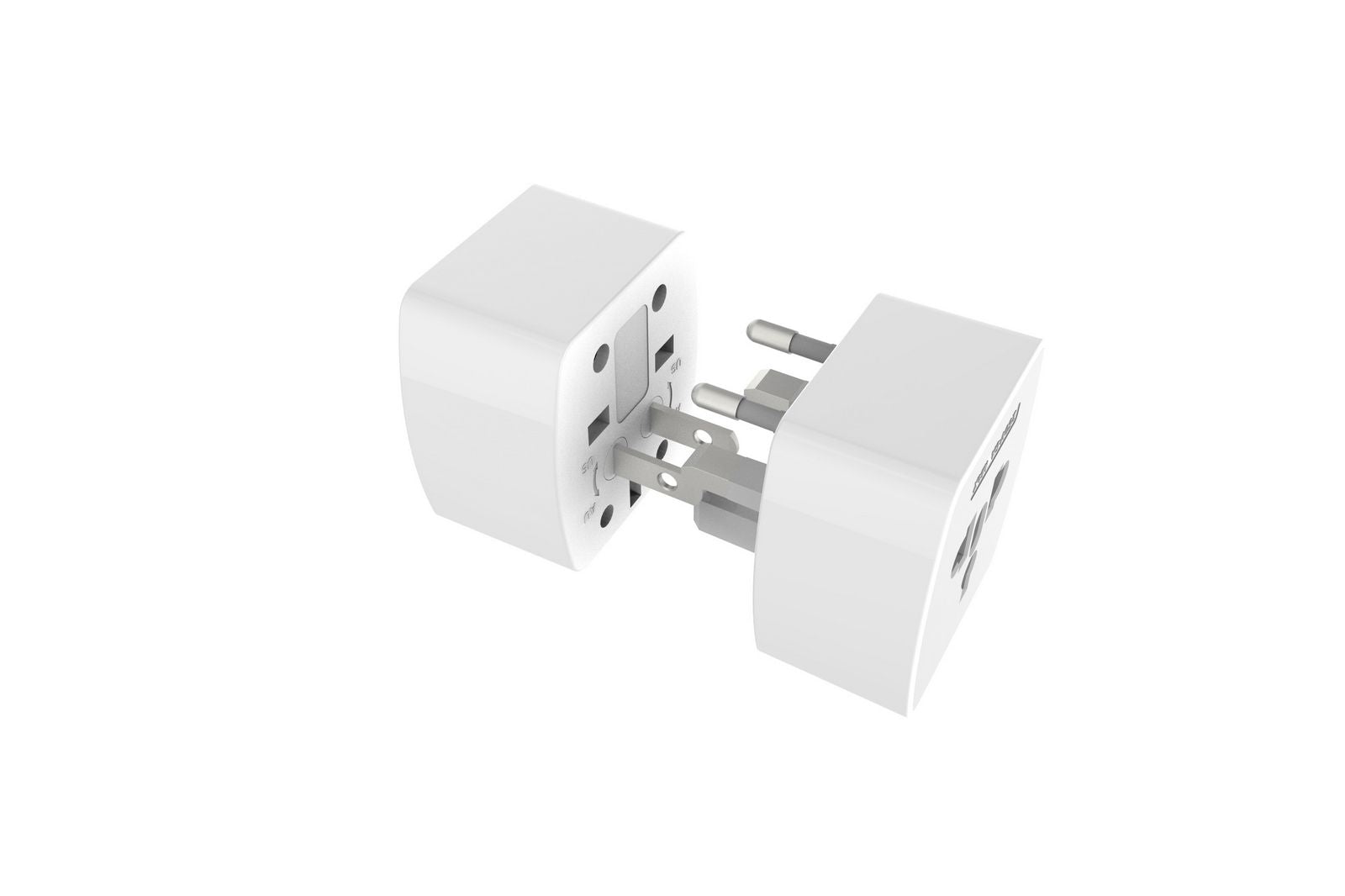 LDNIO Z4 Universal Plug 6AMAX Concise Fashion - Lightweight ABS V0 Travel Adapter with Silkworm Wing Design for World Travel