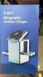 Wireless Charger 3-in-1 MagSafe Charging Stand | Foldable Charger for Apple iWatch, AirPods,Max, iphone 12 to iphone 16 & Qi-Compatible Smartphones