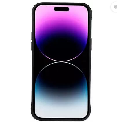 Santa Barbara Back Cover for iPhone (Black, Camera Bump Protector)