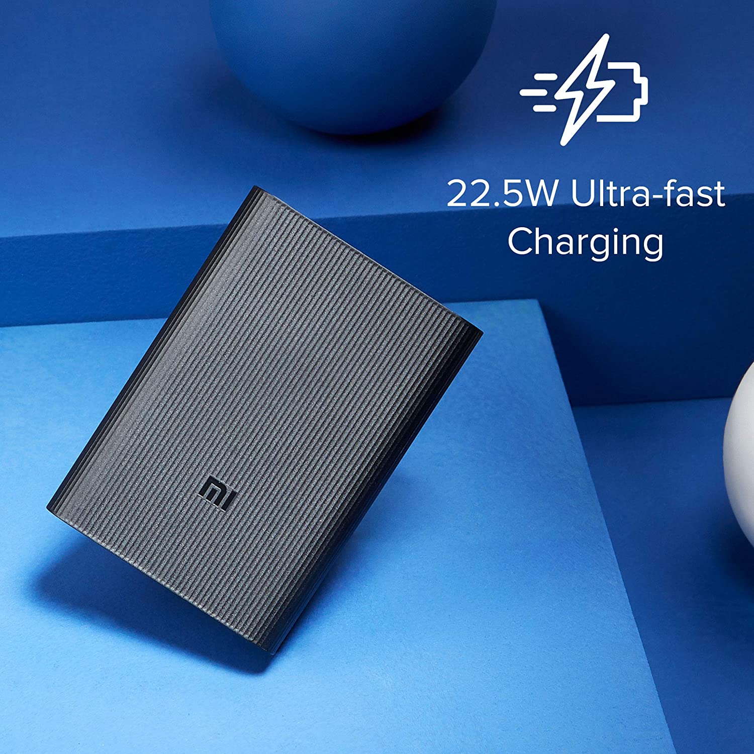 MI 10000 mAh Lithium Ion, Lithium Polymer Power Bank Pocket Pro with 22.5 Watt Fast Charging, Triple Output Ports, Black