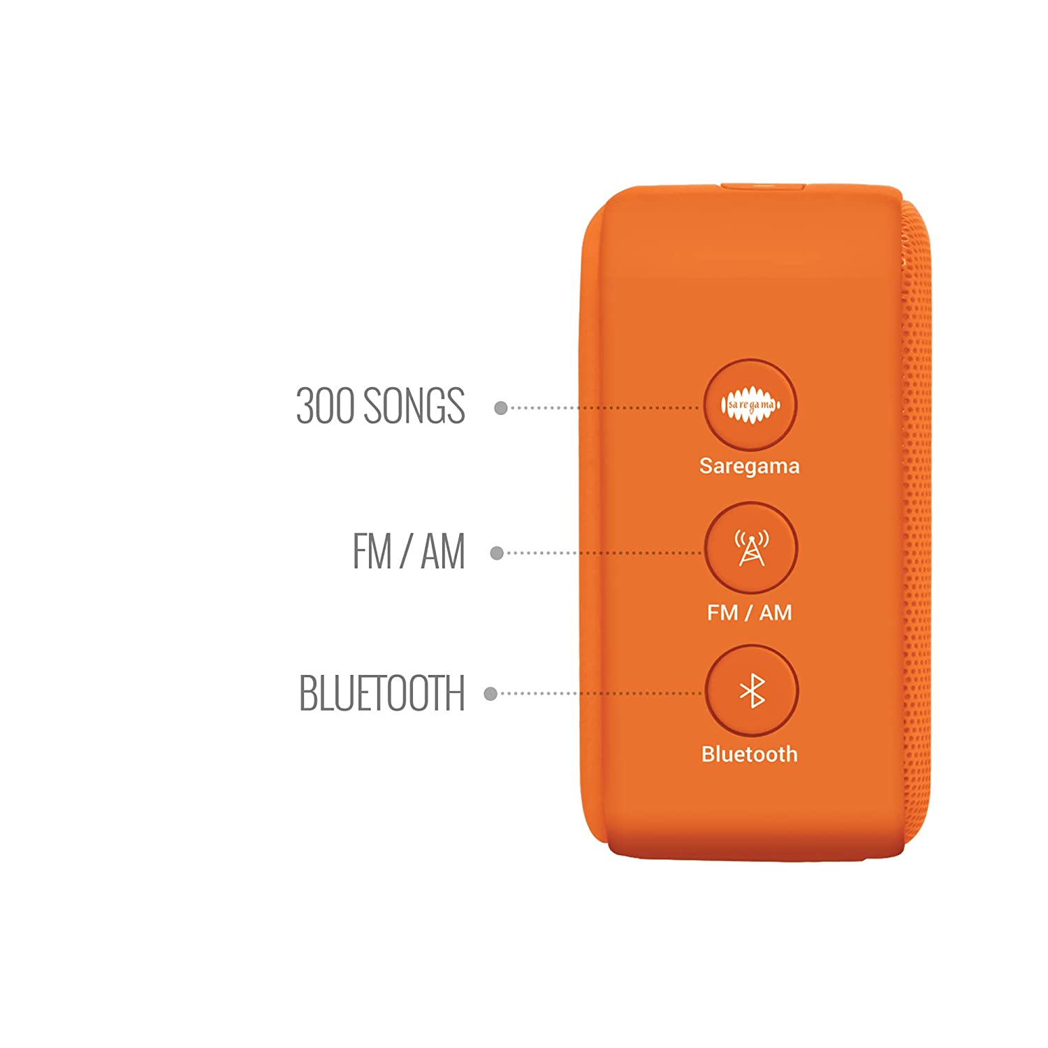 Saregama Carvaan Mini 2.0 Bhakti- Music Player with Bluetooth/FM/AM/AUX (Orange)