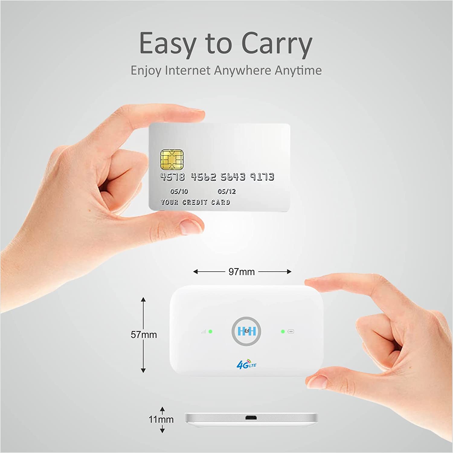 H&H 4G LC111 4G/3G LTE Advance 150Mbps Portable Mobile WiFi Hot