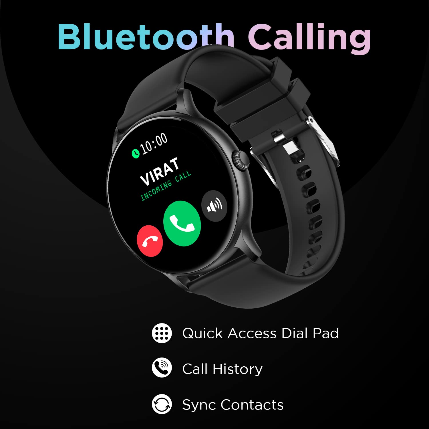 FireBoltt Phoenix Bluetooth Calling Smartwatch 1.3" 240*240 PX High Res with 120+ Sports Modes, SpO2, Heart Rate Monitoring & IP68 Rating