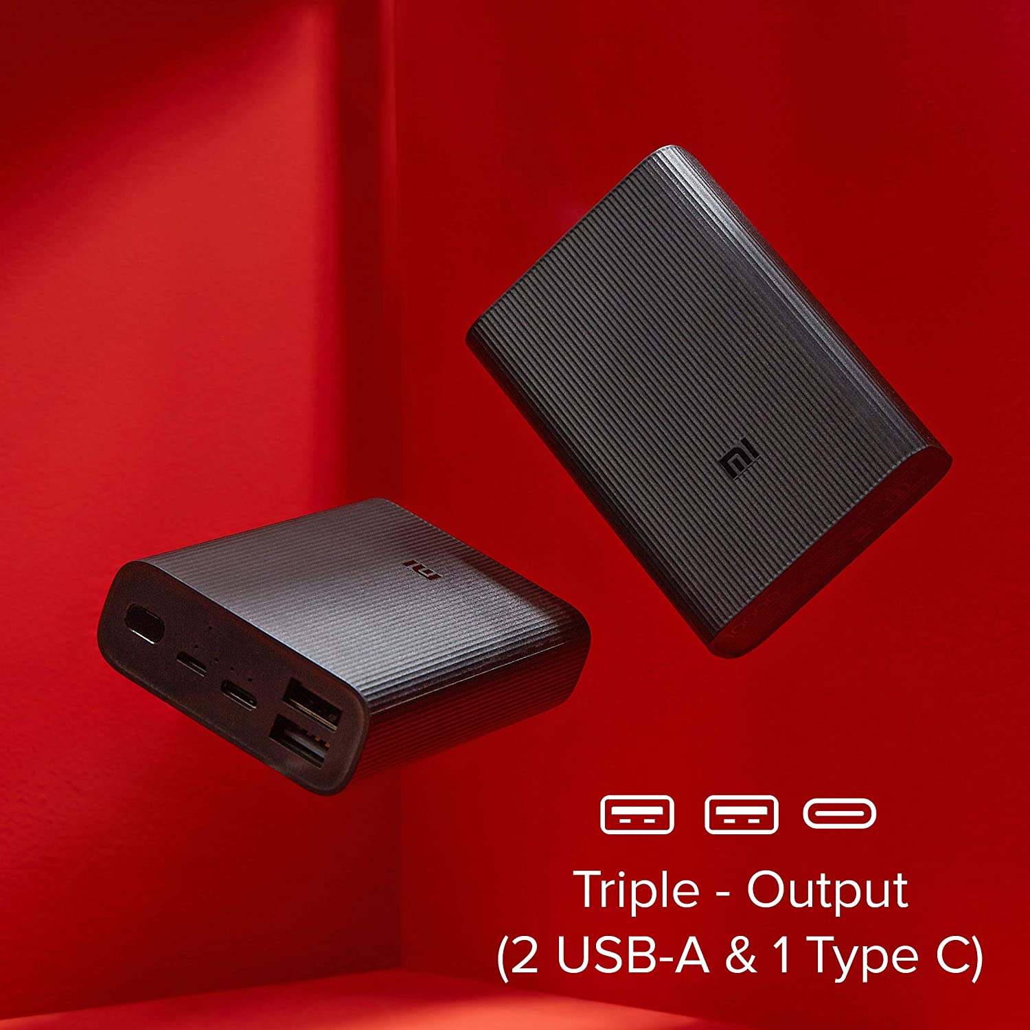 MI 10000 mAh Lithium Ion, Lithium Polymer Power Bank Pocket Pro with 22.5 Watt Fast Charging, Triple Output Ports, Black