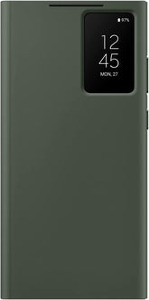 SAMSUNG Galaxy S23 Ultra S-View Wallet Phone Case, Protective Cover w/Card Holder Slot, Finger Tap Clear Window, US Version