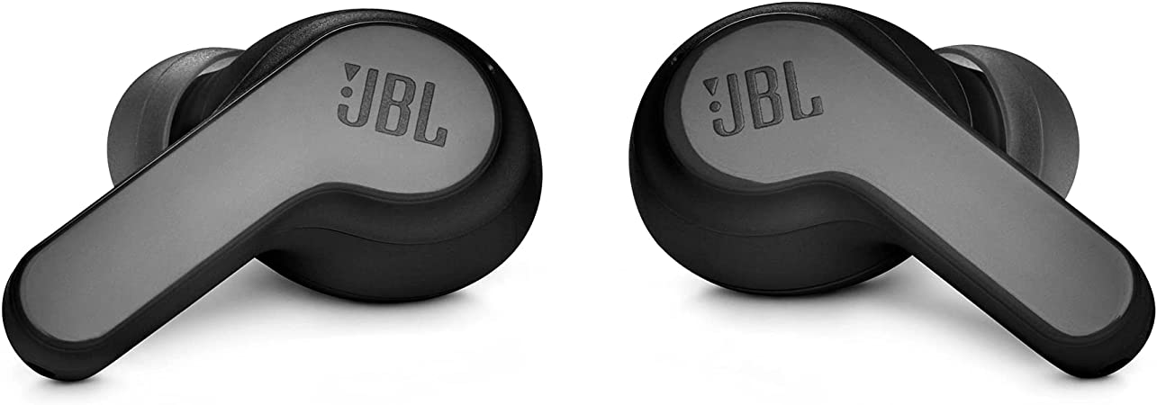 JBL Wave200 True Wireless Earbud Headphones, Deep Powerful Bass, 20H Battery, Dual Connect, Hand-Free Call, Voice Assistant, Comfortable Fit, IPX2 Sweatproof, Pocket Friendly - Black, JBLW200TWSBLK