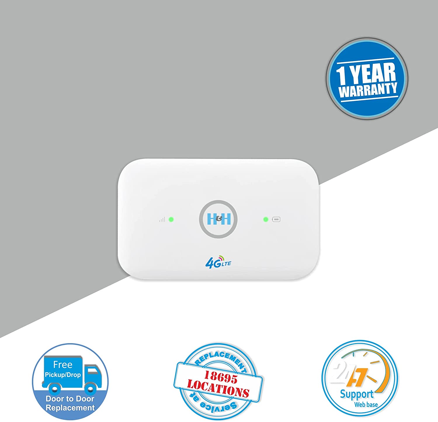 H&H 4G LC111 4G/3G LTE Advance 150Mbps Portable Mobile WiFi Hot