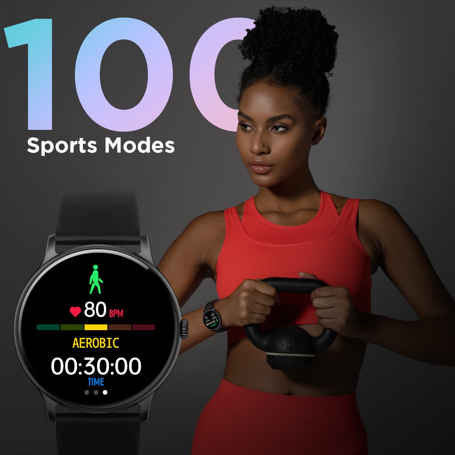 FireBoltt Phoenix Bluetooth Calling Smartwatch 1.3" 240*240 PX High Res with 120+ Sports Modes, SpO2, Heart Rate Monitoring & IP68 Rating