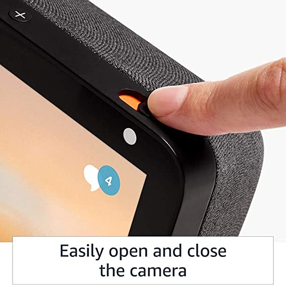Echo Show 8 (1st Gen, 2020 release) - Smart speaker with 8" HD screen, stereo sound & hands-free entertainment with Alexa (Black)