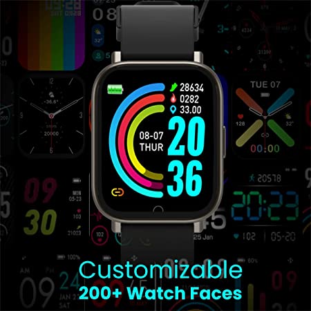 Portronics Kronos Y1 Bluetooth Calling Smart Watch with Multiple Sports Modes, Full Touch 1.75" Screen, SpO2 Monitoring, Sleep Tracking, in-Built Music Controller, BP & Heart Rate Monitor