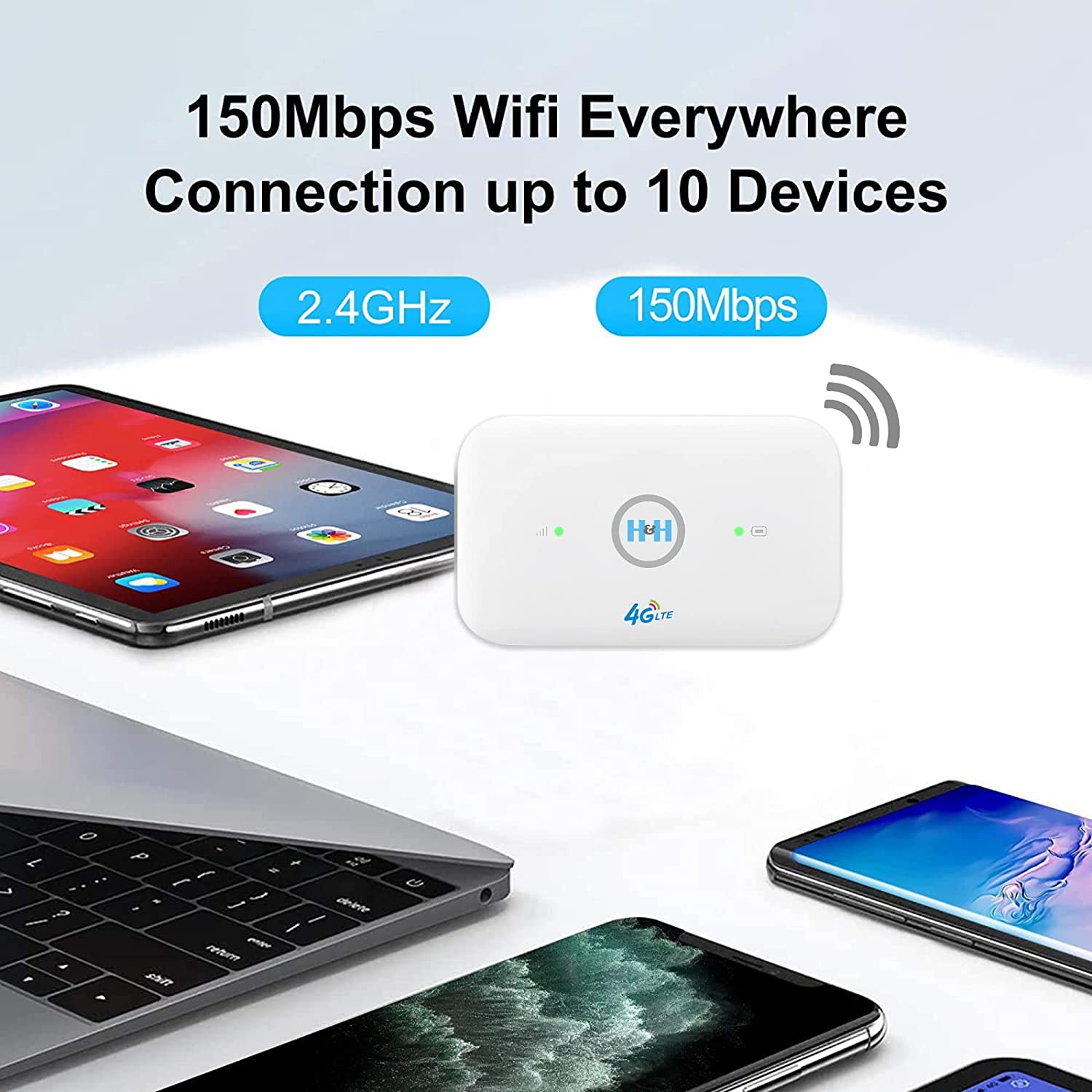 H&H 4G LC111 4G/3G LTE Advance 150Mbps Portable Mobile WiFi Hot
