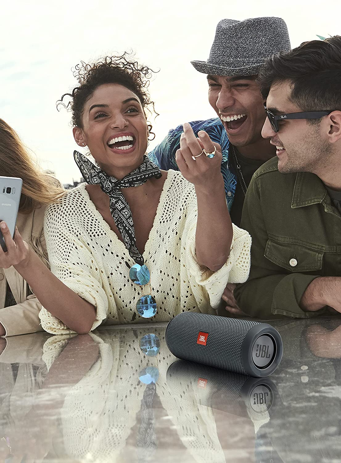 JBL Flip Essentials 16 Watt Wireless Bluetooth Portable Speaker (Gunmetal Grey)