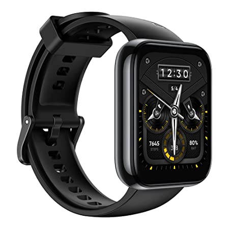 realme Smart Watch 2 Pro (Space Grey) with 4.45 cm (1.75") HD Super Bright Touchscreen, Dual-Satellite GPS, 14-Day Battery, SpO2 & Heart Rate Monitoring, IP68 Water Resistance