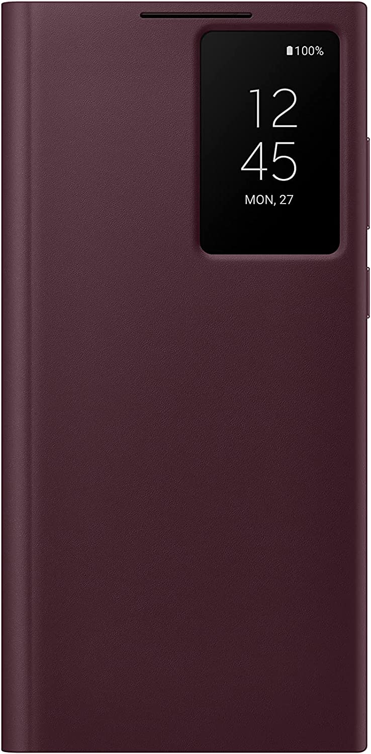 Samsung Plastic Electronics For Galaxy S22 Ultra S-View Flip Cover, Protective Phone Case, Tap Control, Cutting Edge Design