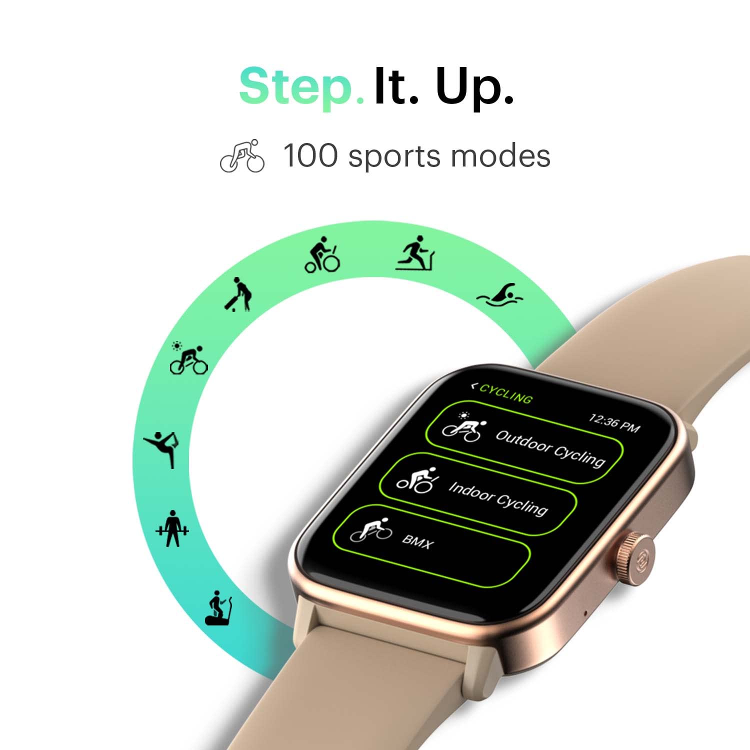 Newly Launched Noise ColorFit Pro 4 Max 1.8" Biggest Display, Bluetooth Calling Smart Watch, Built.in Alexa, 100 Sports Modes, Noise Detection, Noise Health & Productivity Suite (Rose Gold)