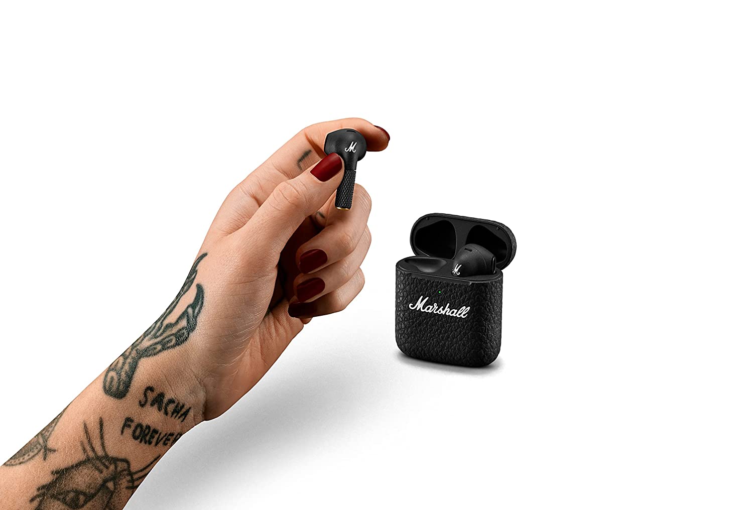 Marshall Minor 3 Bluetooth Truly Wireless in-Ear Earbuds with Mic (Black)