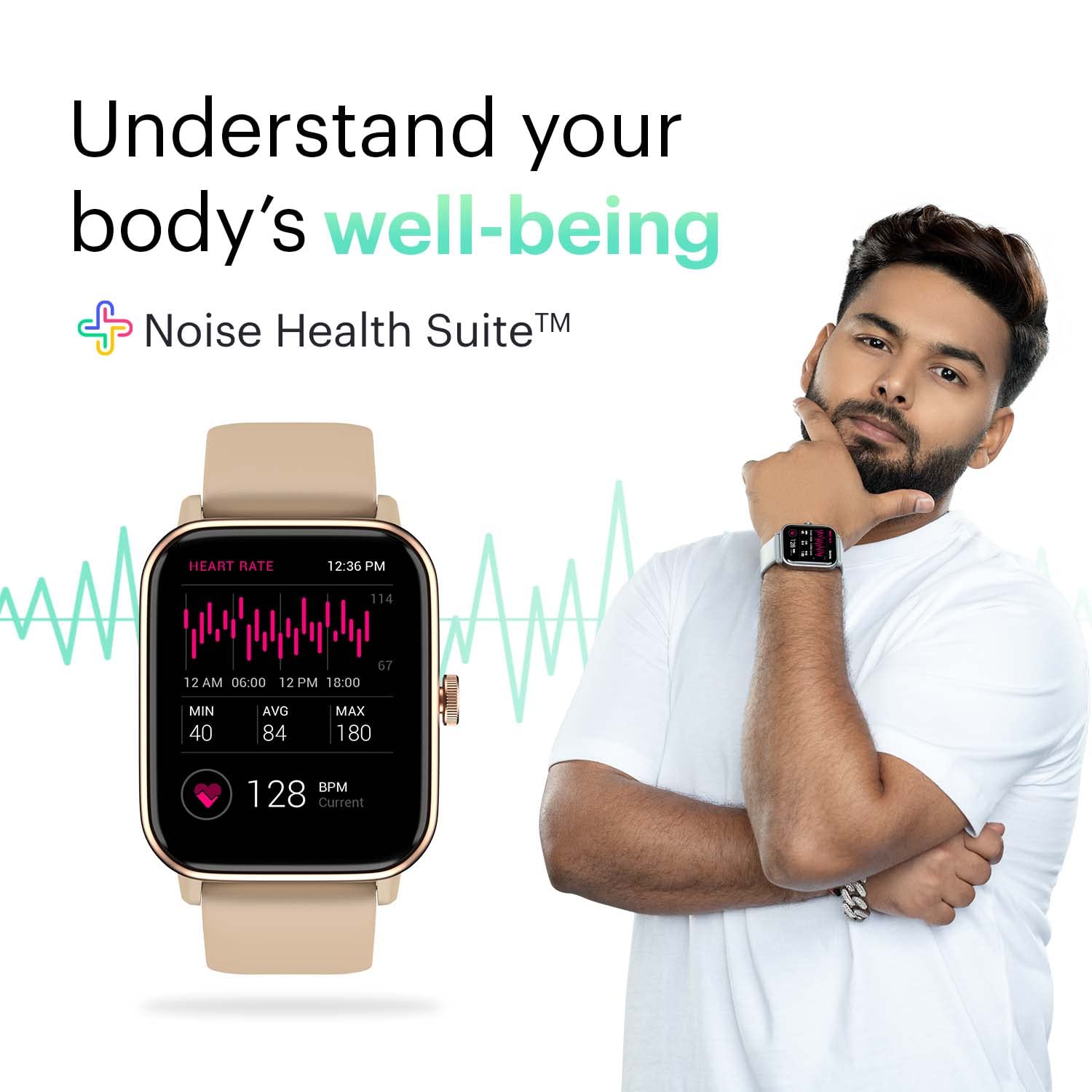 Newly Launched Noise ColorFit Pro 4 Max 1.8" Biggest Display, Bluetooth Calling Smart Watch, Built.in Alexa, 100 Sports Modes, Noise Detection, Noise Health & Productivity Suite (Rose Gold)