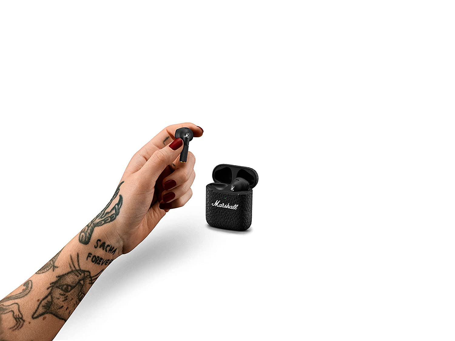 Marshall Minor 3 Bluetooth Truly Wireless in-Ear Earbuds with Mic (Black)