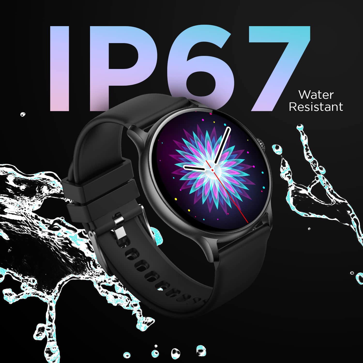 FireBoltt Phoenix Bluetooth Calling Smartwatch 1.3" 240*240 PX High Res with 120+ Sports Modes, SpO2, Heart Rate Monitoring & IP68 Rating
