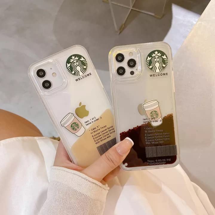 starbcuks Liquid Coffee Floating Cup case for iPhone Models