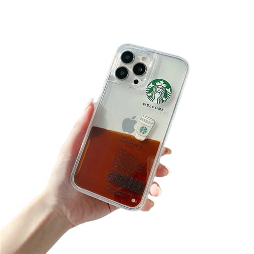 starbcuks Liquid Coffee Floating Cup case for iPhone Models