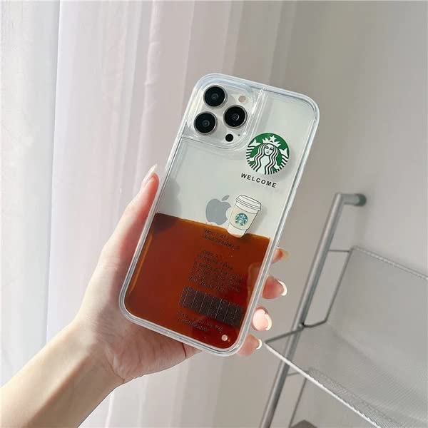 starbcuks Liquid Coffee Floating Cup case for iPhone Models