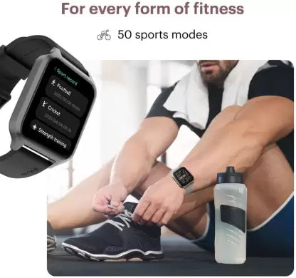 Noise ColorFit Brio Smartwatch (Black Strap, Regular)