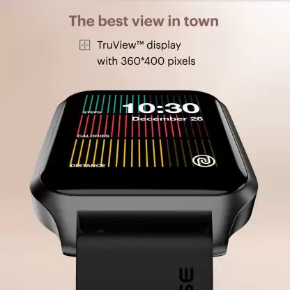Noise ColorFit Brio Smartwatch (Black Strap, Regular)