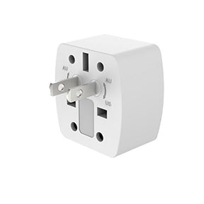 LDNIO Z4 Universal Plug 6AMAX Concise Fashion - Lightweight ABS V0 Travel Adapter with Silkworm Wing Design for World Travel