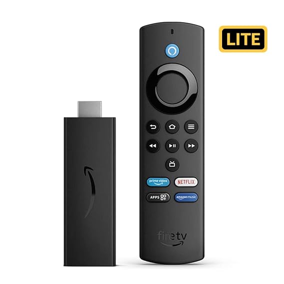Amazon Fire TV Stick Lite | HD streaming device with Alexa Voice Remote Lite | App and Smart Home controls