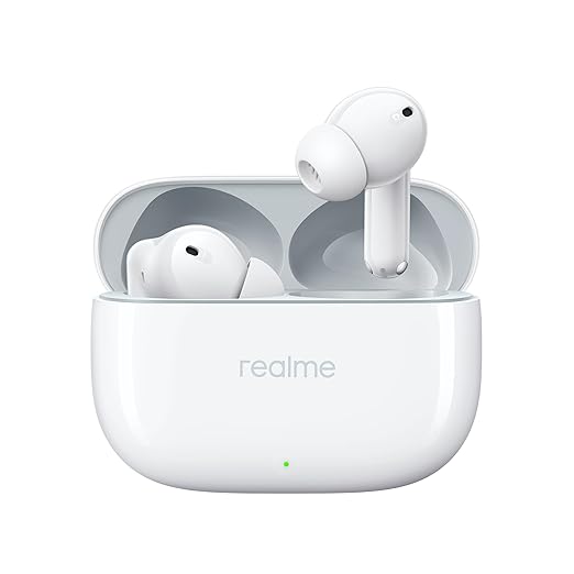 realme Buds T300 with 12.4mm Driver, 30dB ANC, 360 Spatial Audio and 40 hours Playback Bluetooth  (Stylish Black, True Wireless)
