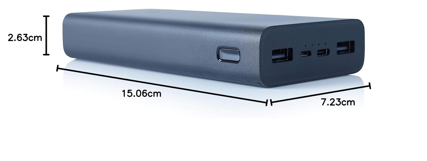 MI Power Bank 3i 20000mAh Lithium Polymer 18W Fast Power Delivery Charging | Input- Type C | Micro USB| Triple Output