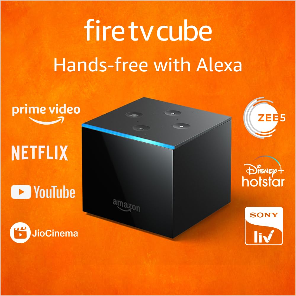 Fire TV Cube | Hands-free streaming device with Alexa | 4K Ultra HD