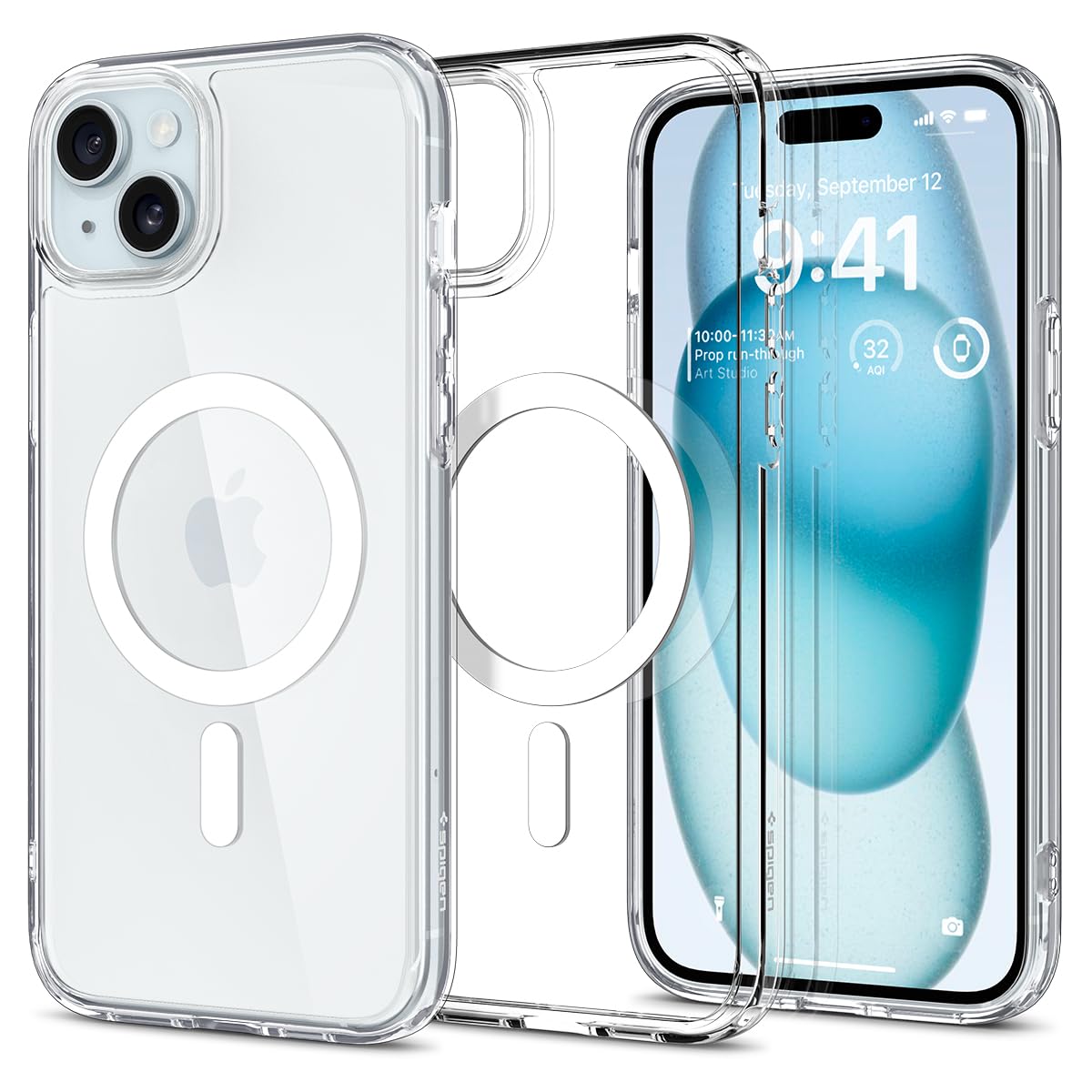 Spigen Ultra Hybrid Magfit Back Cover Case Compatible with MagSafe (TPU + Poly Carbonate | Frost Clear)