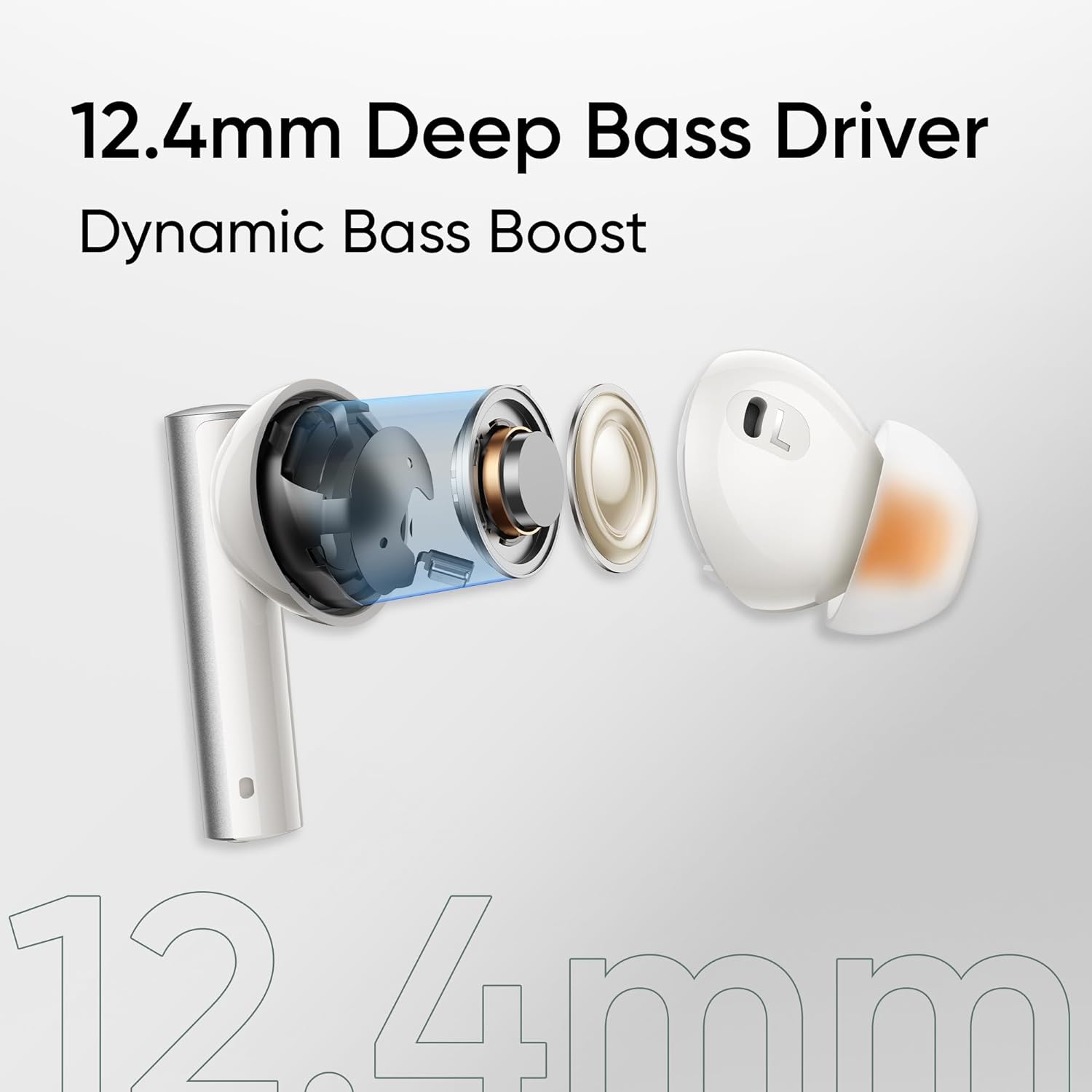 realme Buds Air 6 TWS Earbuds with 12.4 mm Deep Bass Driver, 40 Hours Play time, Fast Charge,50 dB ANC,LHDC 5.0, 55 ms Low Latency, IP55 Dust & Water Resistant, Bluetooth v5.3