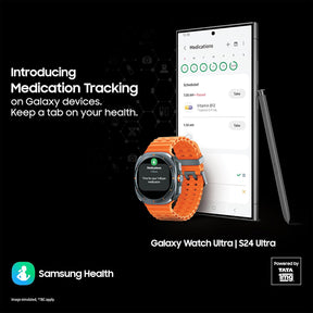 Samsung Galaxy Watch Ultra (47mm, LTE, White) with Upto 100h battery | 3nm Processor | Dual GPS | Quick Button/Siren | Sapphire Glass & Titanium | 10ATM & IP68 | BP & ECG Monitor | Energy Score & AGEs